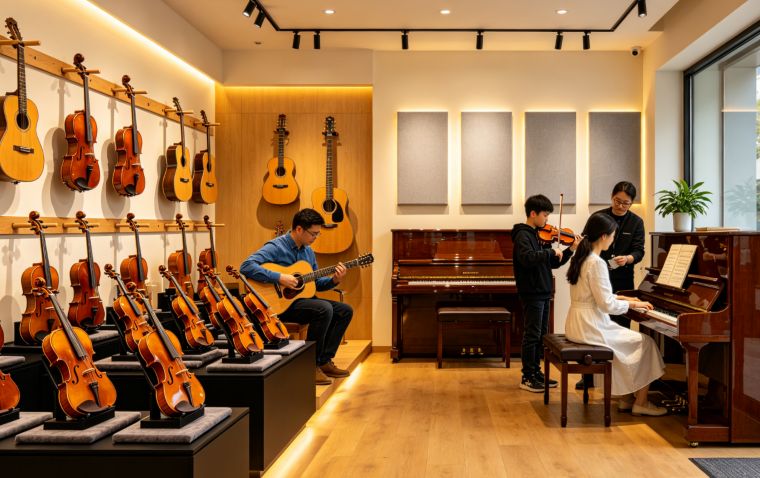 modern music store
